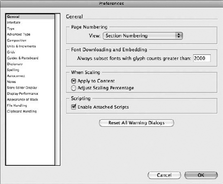 The Paragraph Style Options dialog box