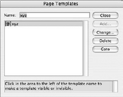 Type a name for the template and click Add, and an alert dialog box opens.