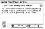 Click Share My Microphone, and select Allow in the Adobe Flash Player Settings dialog box.