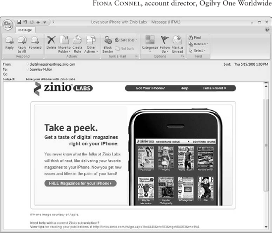 Zinio Labs consideration email