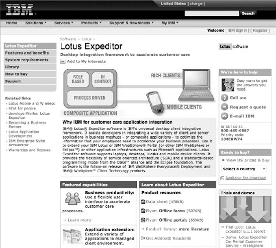 IBM Multichannel landing page