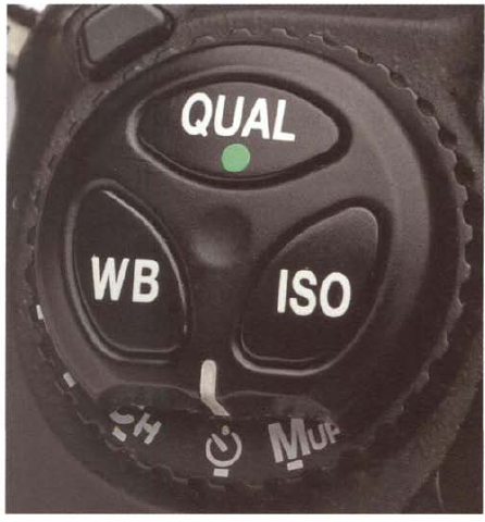 On most dSLRs, the ISO control is a button that you press and then change the setting by turning the control (or change) dial.