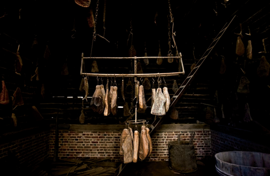 The Salthouse, where meats and fish were preserved (see C on the map). Taken at ISO 800, f/5.6, 1/60 second with a 20mm lens.