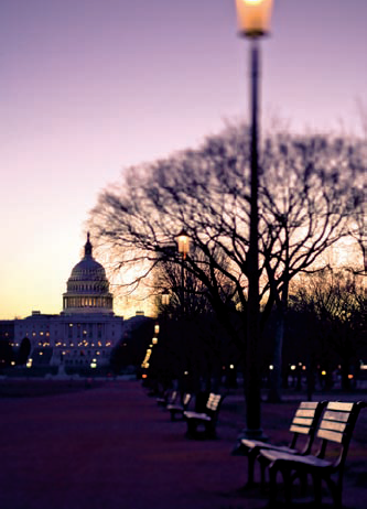 Looking east toward the Capitol from the Mall (see D on the map). Taken at ISO 400, f/3.5, 1/100 second with a 90mm tilt-shift lens.