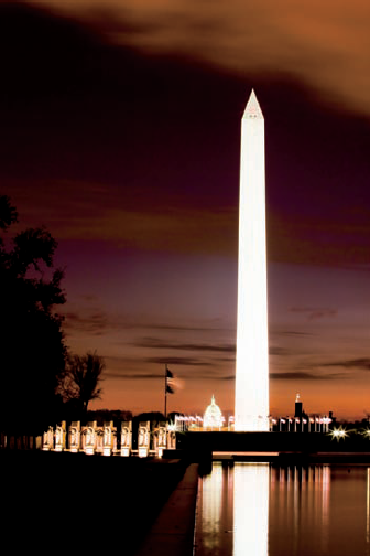 An early morning view from the north side of the Lincoln Reflecting Pool (see G on the map). Taken at ISO 400, f/18, 25 seconds with a 100mm lens mounted on a tripod.