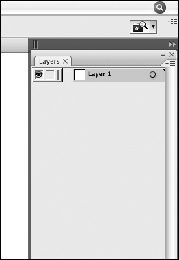 A single panel, as it appears when viewing the panel dock in its expanded state.