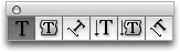 A “mini Tools panel” of the text tools in Illustrator.