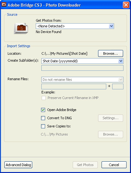 Configure the settings for downloading your photos.