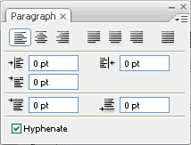 Access more text settings through the Character panel.