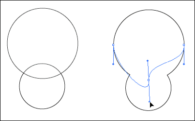 Editing individual elements of a compound shape after the shapes have been combined.