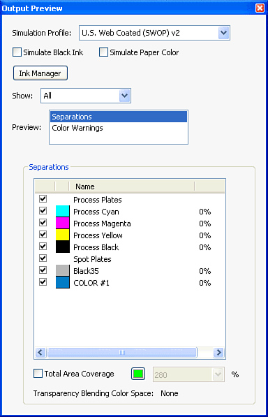 View a preview of your separations.