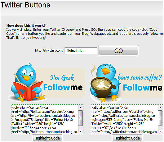 Inserting a Twitter button in Moodle