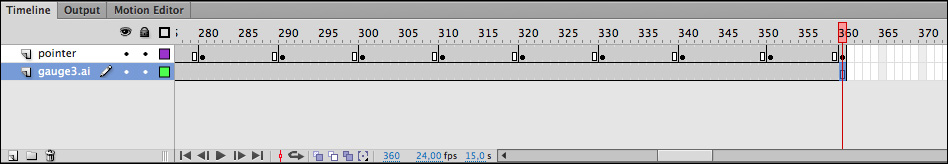 Rotating gauge pointers