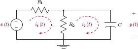 Figure showing Circuit for Example 2.5.