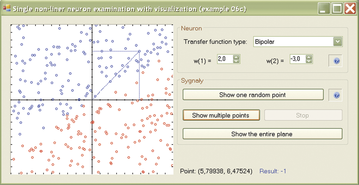 Image of Screenshot of Example 06c after generating many points