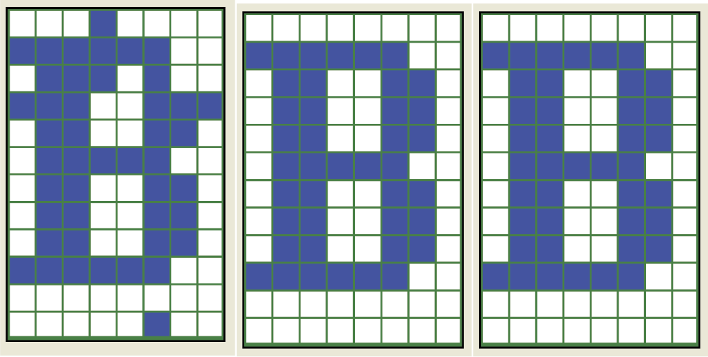 Image of Fast reproduction of a distorted pattern in a Hopfield network working as an associative memory