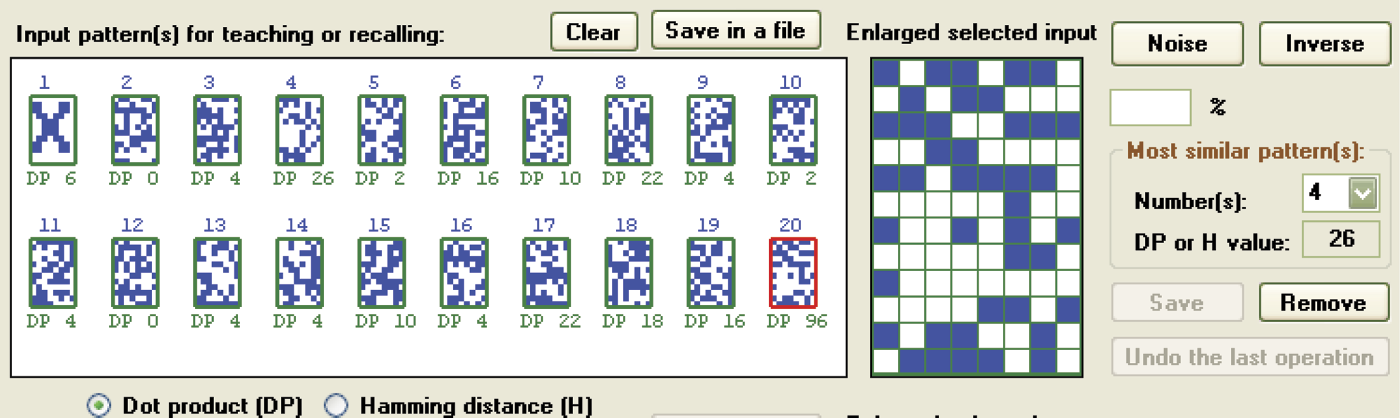 Image of Pseudo-random patterns generated based on initially supplied character X