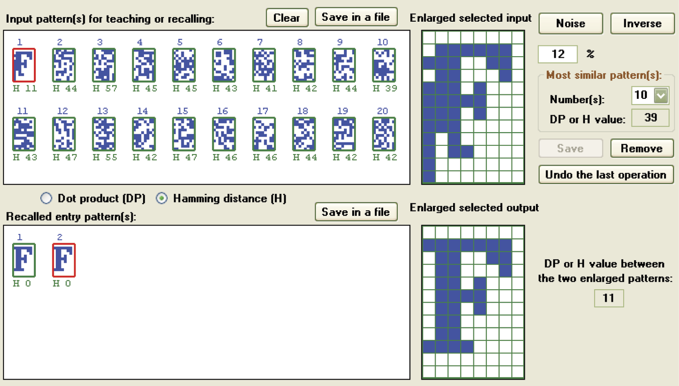 Image of Proper reconstruction of destroyed input signal when maximum pseudo-random patterns are used