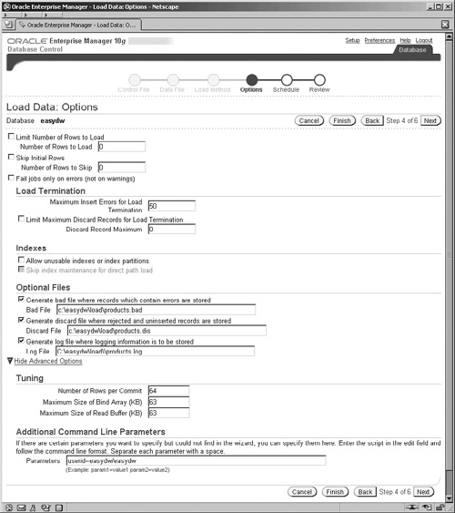 SQL*Loader Advanced Options