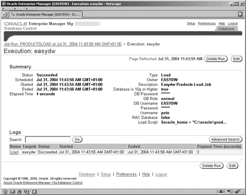 Monitoring Jobs in Enterprise Manager