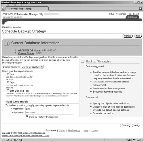 Oracle Suggested Backup Strategy