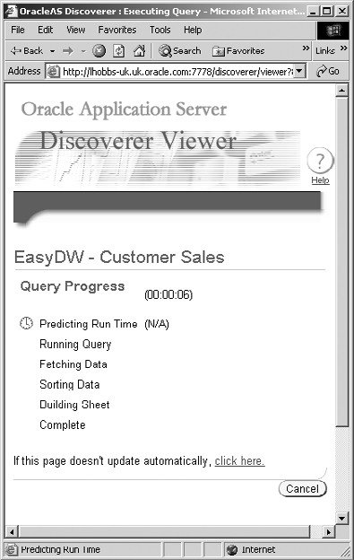 Discoverer Viewer—Executing Our Query