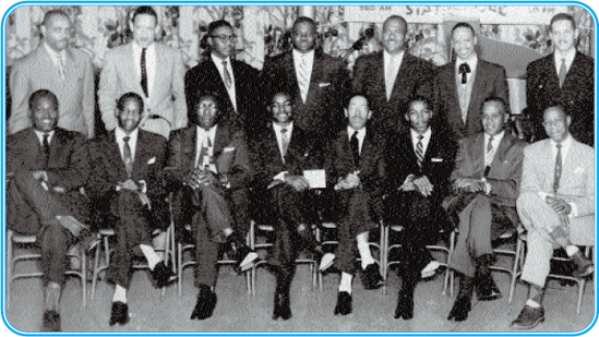 Leaders of AFSA-213, ca. 1951. (Photo courtesy of Clarence Pearson)