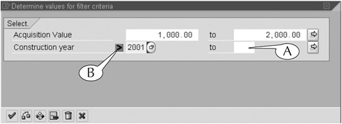 Adding a second filter to the output of the IH08 transaction, this time using a selection option.