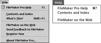 FileMaker’s Help menu offers some of the best built-in help of any program, but the multiple options can seem confusing initially.