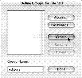 Type in a new group’s name and click Create.