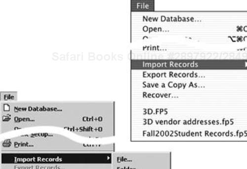 To import XML data into FileMaker, choose File > Import Records > XML Source.