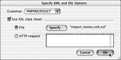Once you’ve picked the Grammar and specified the XSL style sheet, click OK.
