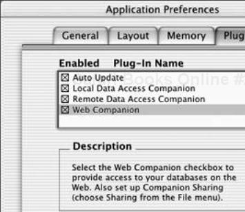 After you’ve configured the Web Companion’s preferences, click OK when the Application Preferences dialog box reappears.