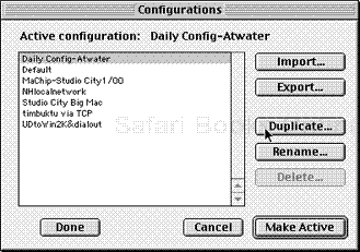 Select your current configuration and choose Duplicate.