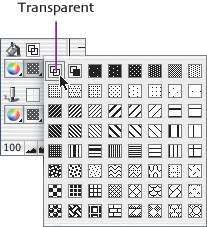 Transparent text backgrounds.