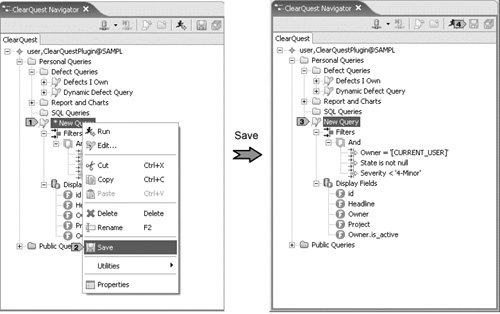 Saving a query