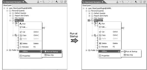 Setting a query to execute on startup