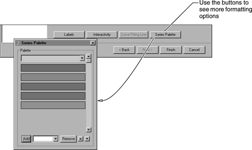 Accessing more formatting options