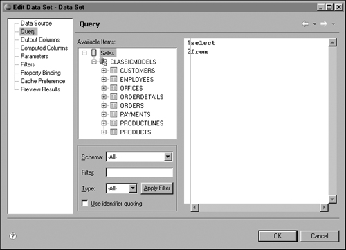 Viewing a schema