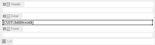 Data set field in the list element