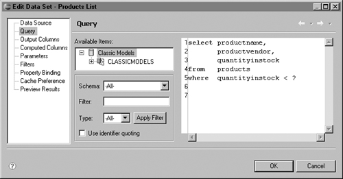 Query with one parameter marker