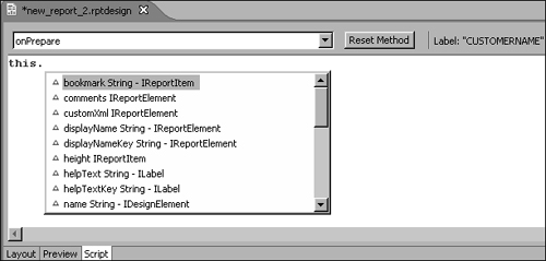 Using the this object to display a list of functions and properties