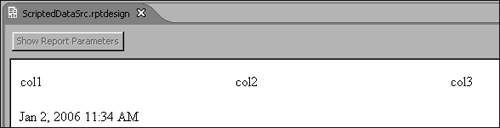 Report preview, showing the new columns