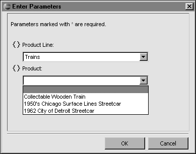 Cascading report parameters