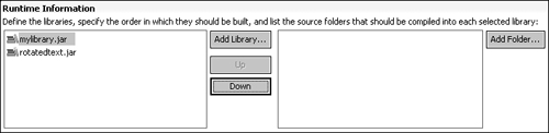 Changing the compilation order of a library