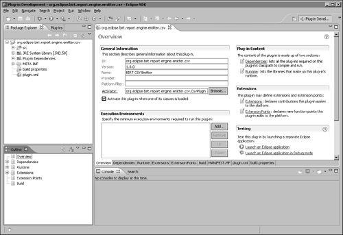 CSV report rendering extension project