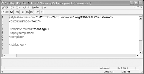 message.xsl in xRay2