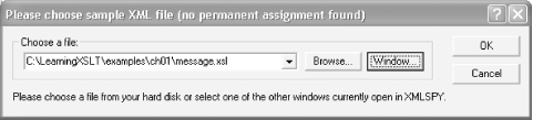 xmlspy dialog box