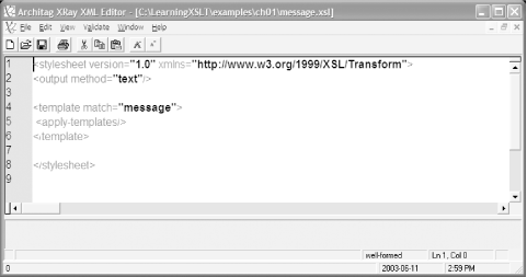 message.xsl in xRay2