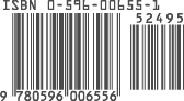 A book’s ISBN in barcode